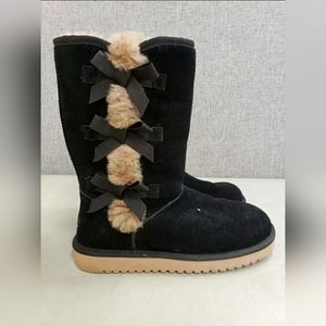 NEW UGG Koolaburra Shearling Bailey Bow Winter Fur Boots 5
